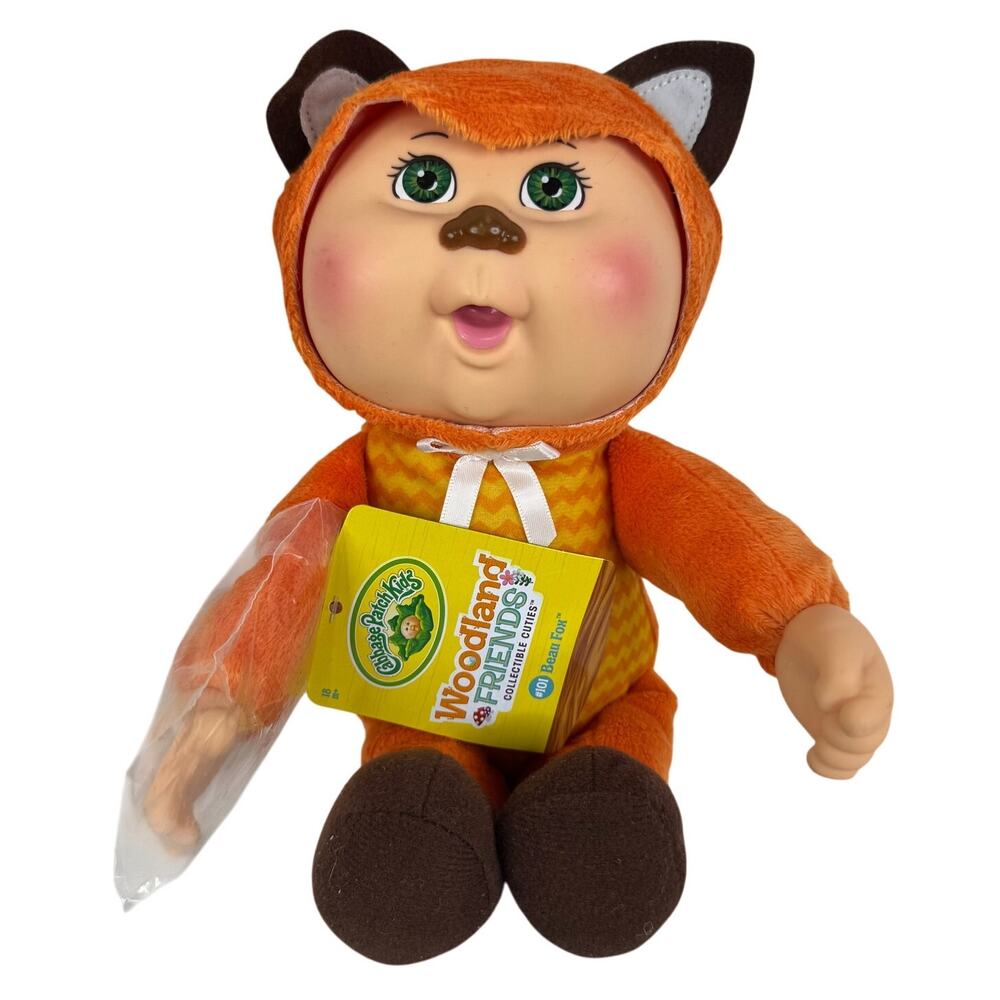 CPK Cuties Woodland Friends Collection‎ Beau Fox 10" Baby Doll Orange NWT